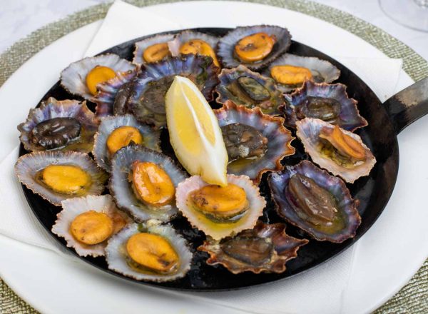 Madeira Grilled limpets speciality of Madeira Island